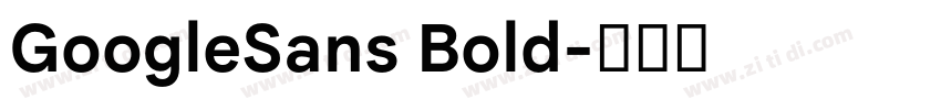 GoogleSans Bold字体转换